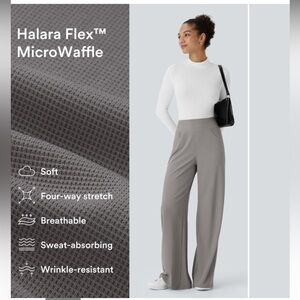 HALARA Gray Wide-Leg Pants